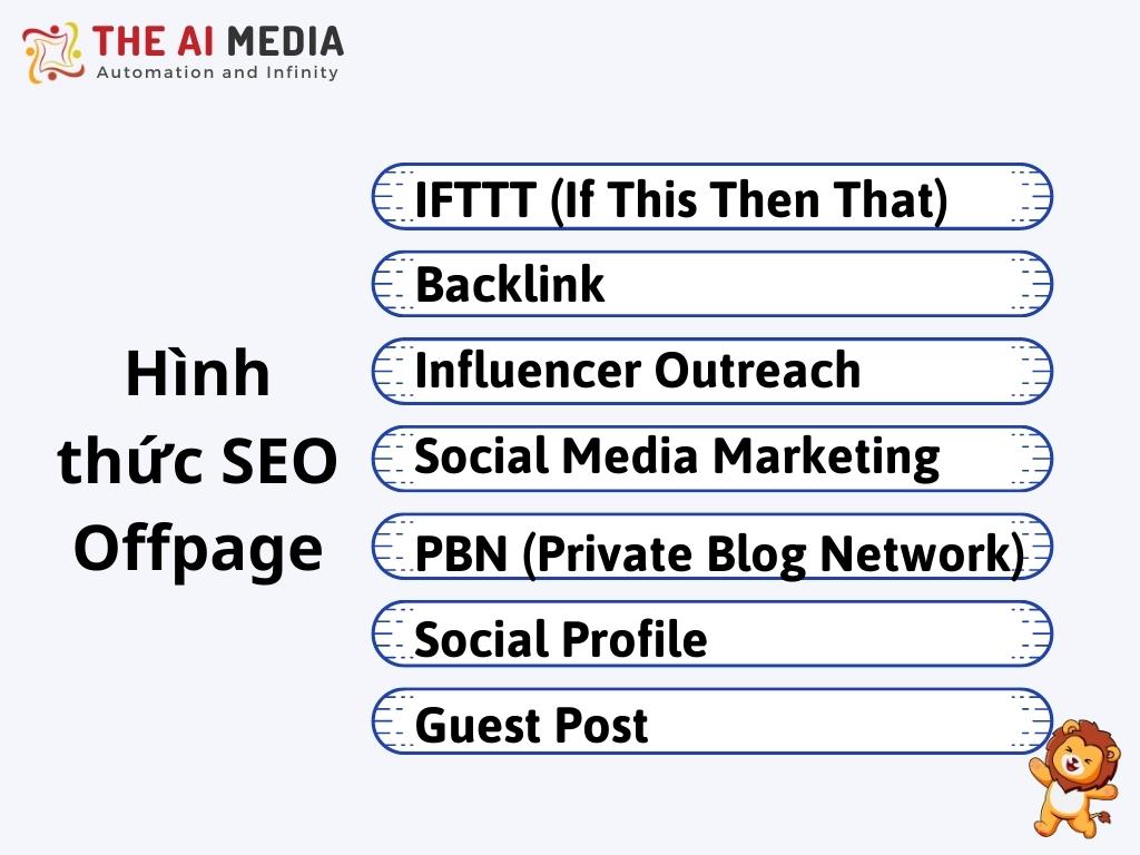 Một số hình thức SEO Offpage phổ biến hiện nay
